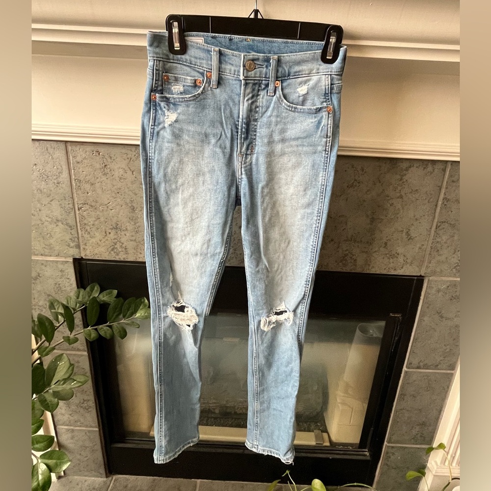 Gap jeans, worn once, size 25/size 0R, Vintage slim high rise